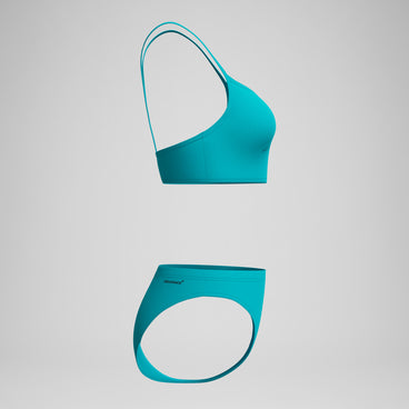 Women's Endurance+ Logo Thin Strap Bikini Blue