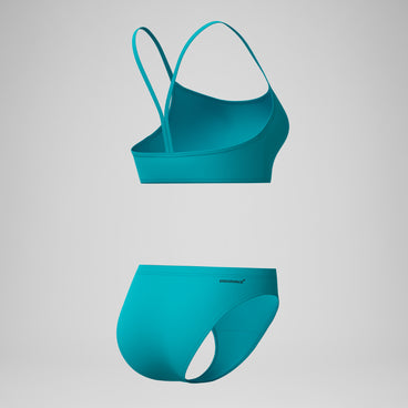 Women's Endurance+ Logo Thin Strap Bikini Blue