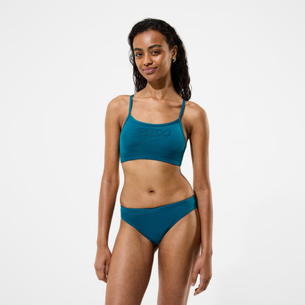 Women's Endurance+ Logo Thinstrap Bikini Set Green