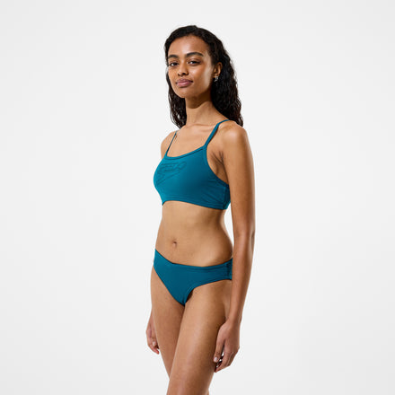 Women's Endurance+ Logo Thinstrap Bikini Set Green