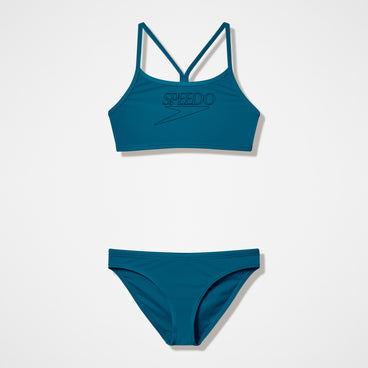Women's Endurance+ Logo Thinstrap Bikini Set Green