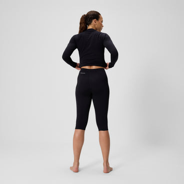 Women's Endurance+ Three Quarter Swim Legging Black