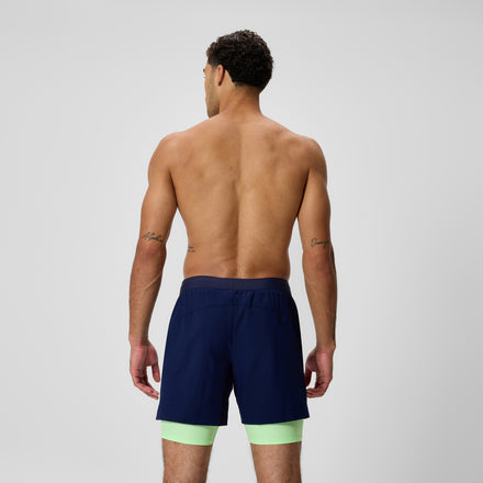 Men's Swim Shorts with Jammer Navy/Green