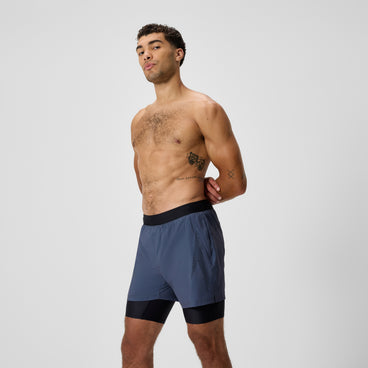 Men's Swim Shorts with Jammer Grey/Black