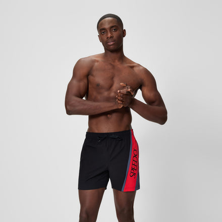Men's Hyperboom Swim Shorts Black/Red