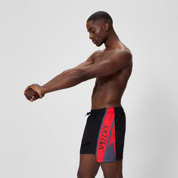Men's Hyperboom Swim Shorts Black/Red