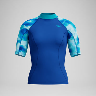 Women's Short Sleeve Rashguard Blue