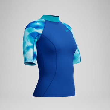 Women's Short Sleeve Rashguard Blue