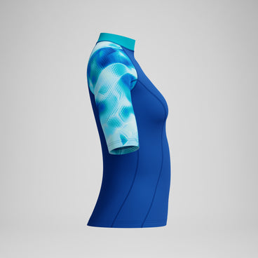 Women's Short Sleeve Rashguard Blue