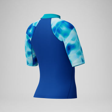 Women's Short Sleeve Rashguard Blue