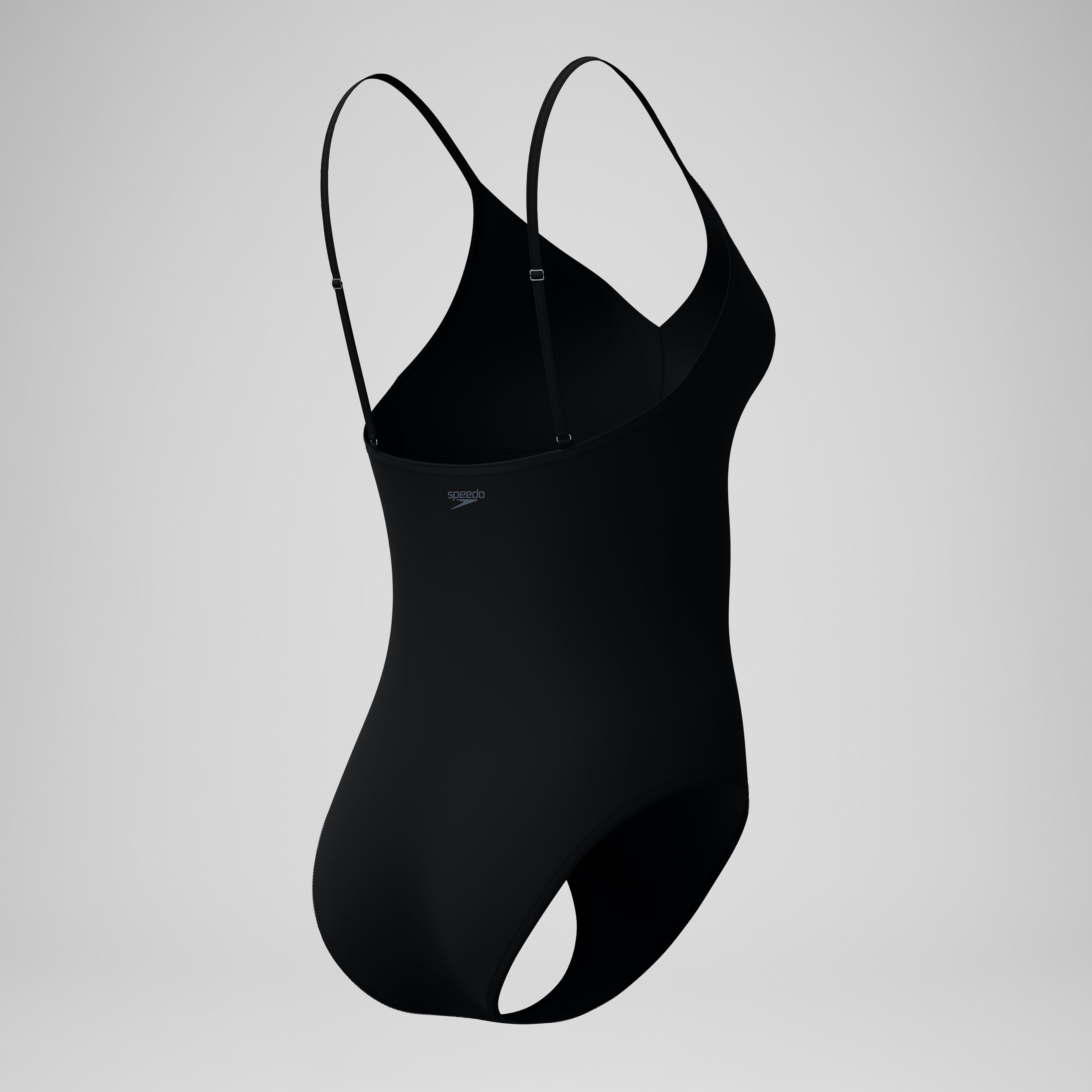 Women's Solid V-Neck One Piece Black | Speedo