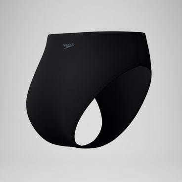 Women's Cheeky High Waist Bikini Bottom Black