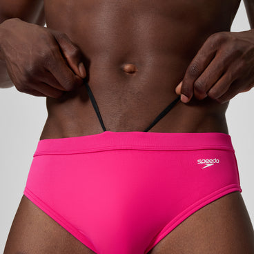 Men's The Speedo Mid-Cut Briefs Dark Pink