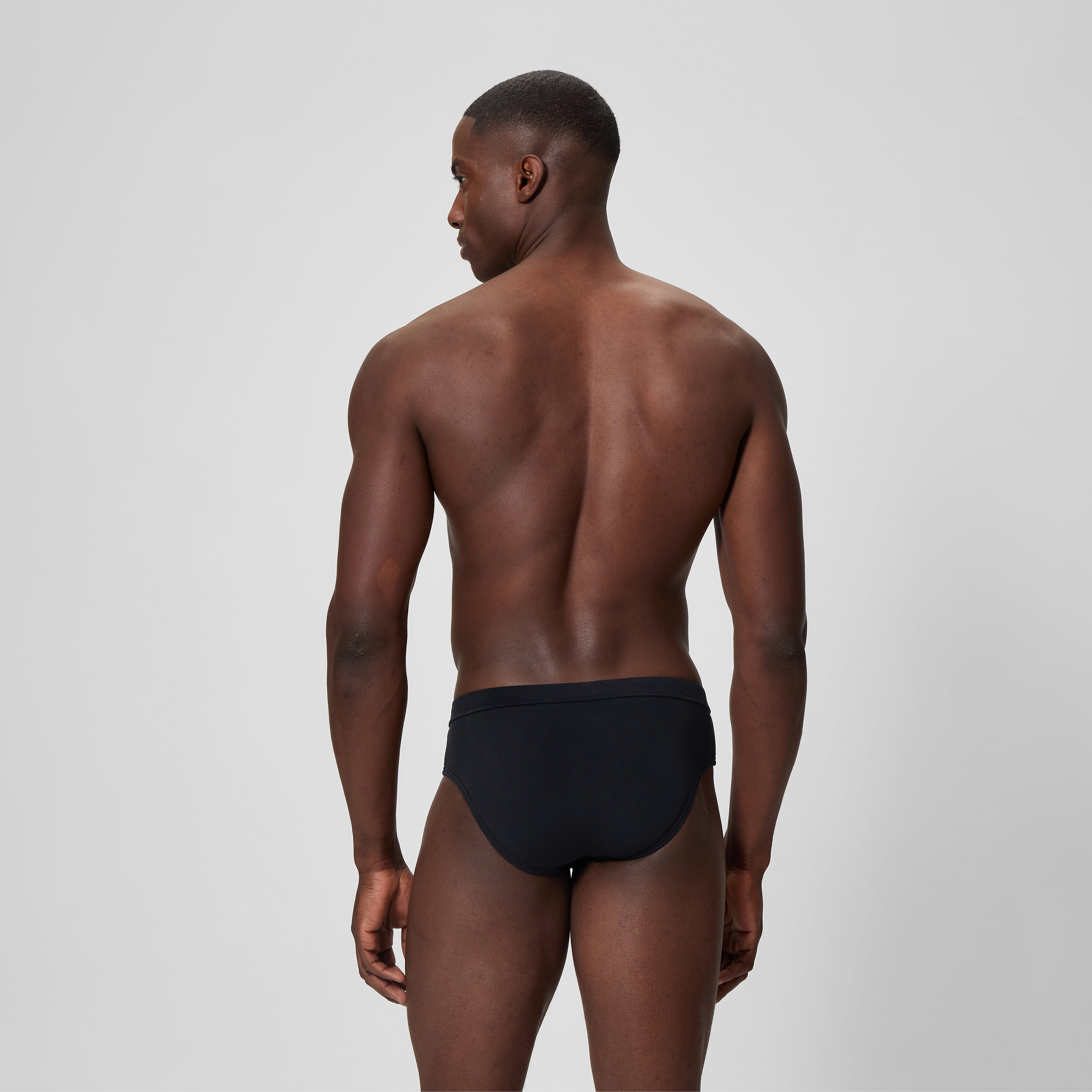 Men's The Speedo Mid-Cut Brief Black