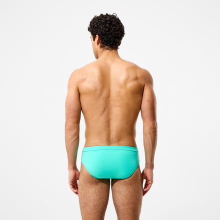 Men's The Speedo Mid-Cut Briefs Turquoise