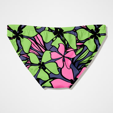 Men's The Speedo Printed Mini-Cut Briefs Pink/Green