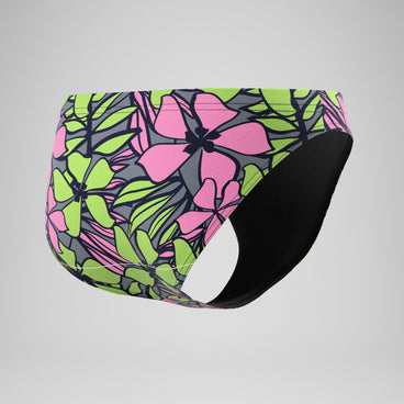 Men's The Speedo Printed Mini-Cut Briefs Pink/Green