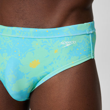 Men's Print The Speedo Brief Blue
