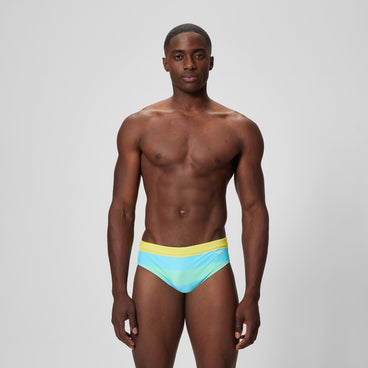 Men's Print The Speedo Brief Blue