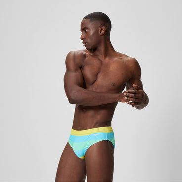 Men's Print The Speedo Brief Blue