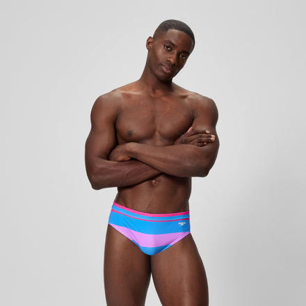 Men's Print The Speedo Brief Blue