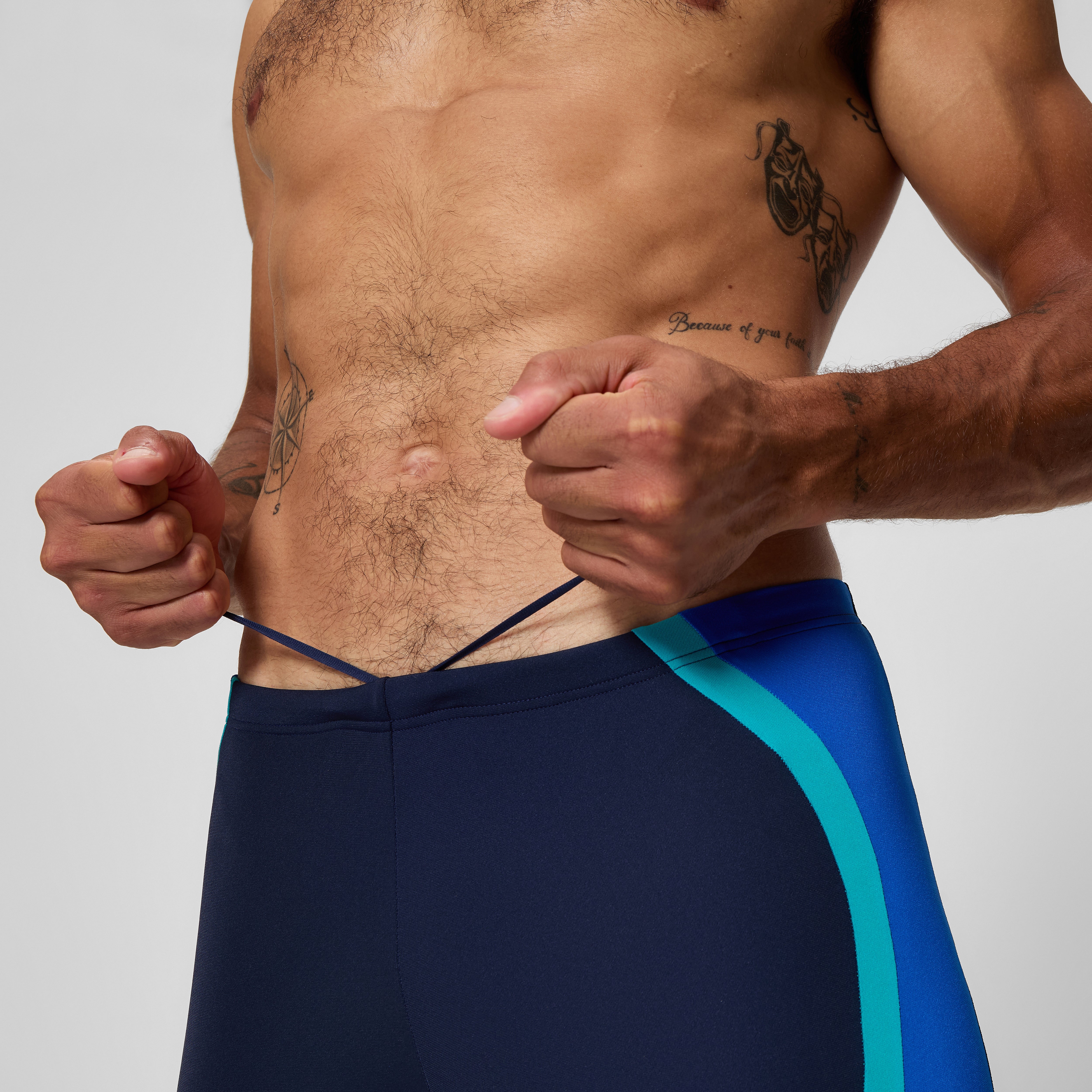 Men's Solid Splice Jammer Navy/Blue | Speedo