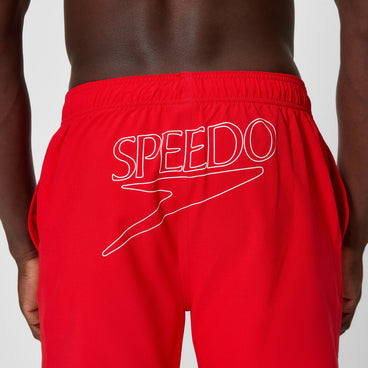 Men's Classic Logo Swim Shorts Red