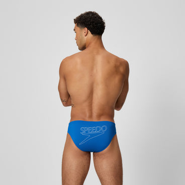 Men's Endurance+ Logo Brief Blue