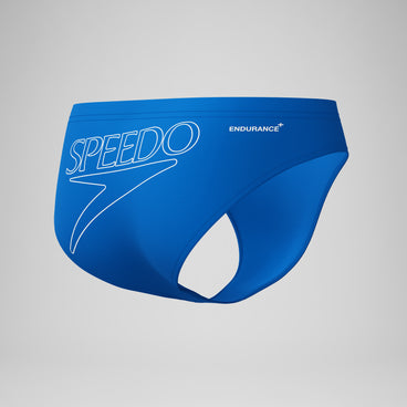 Men's Endurance+ Logo Brief Blue