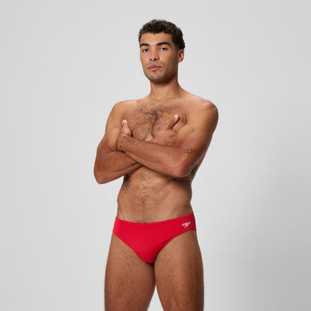 Men's Endurance+ Logo Brief Red