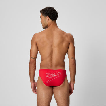 Men's Endurance+ Logo Brief Red