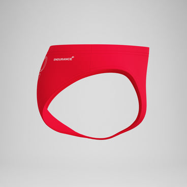 Men's Endurance+ Logo Brief Red