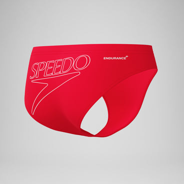 Men's Endurance+ Logo Brief Red