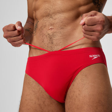 Men's Endurance+ Logo Brief Red