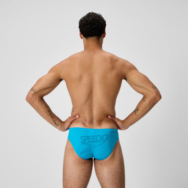 Men's Endurance+ Logo Brief Blue