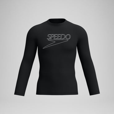 Men's Endurance+ Logo Long Sleeve Rashguard Black