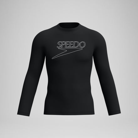 Men's Endurance+ Logo Long Sleeve Rashguard Black