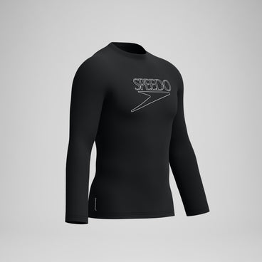 Men's Endurance+ Logo Long Sleeve Rashguard Black