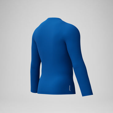 Men's Endurance+ Logo Long Sleeve Rashguard Blue
