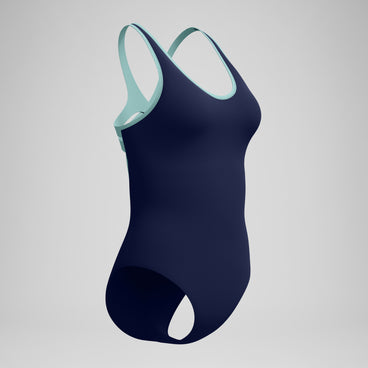 Women's Sculpture Boom Back Swimsuit Navy/Green