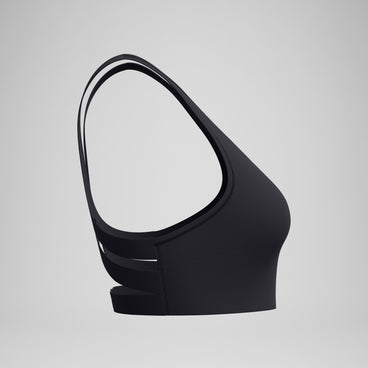 Women's Sculpture Boom Back Bikini Top Black