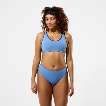 Women's Sculpture Boom Back Bikini Top Grey/Blue