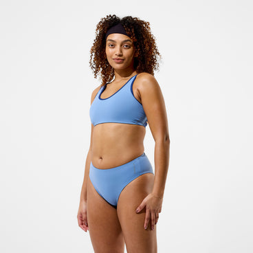 Women's Sculpture Boom Back Bikini Top Grey/Blue