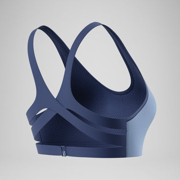 Women's Sculpture Boom Back Bikini Top Grey/Blue