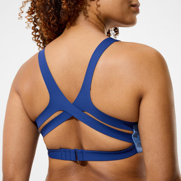 Women's Sculpture Boom Back Bikini Top Grey/Blue