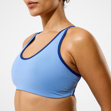 Women's Sculpture Boom Back Bikini Top Grey/Blue