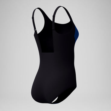 Women's Colourblock Contour Swimsuit Blue/Black