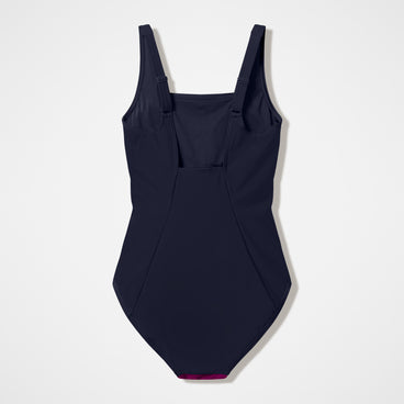 Women's Colourblock Contour Swimsuit Dark Pink/Black