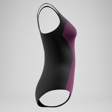 Women's Colourblock Contour Swimsuit Dark Pink/Black