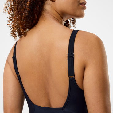 Women's Colourblock Contour Swimsuit Dark Pink/Black